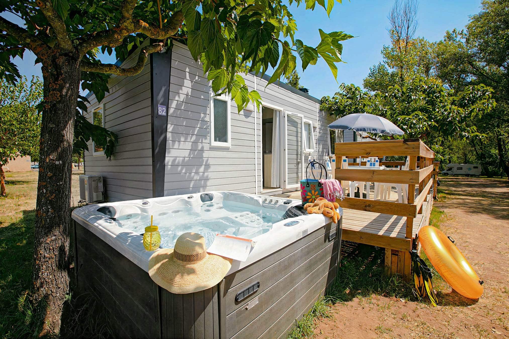 Vente de mobil home au camping plage de lorb