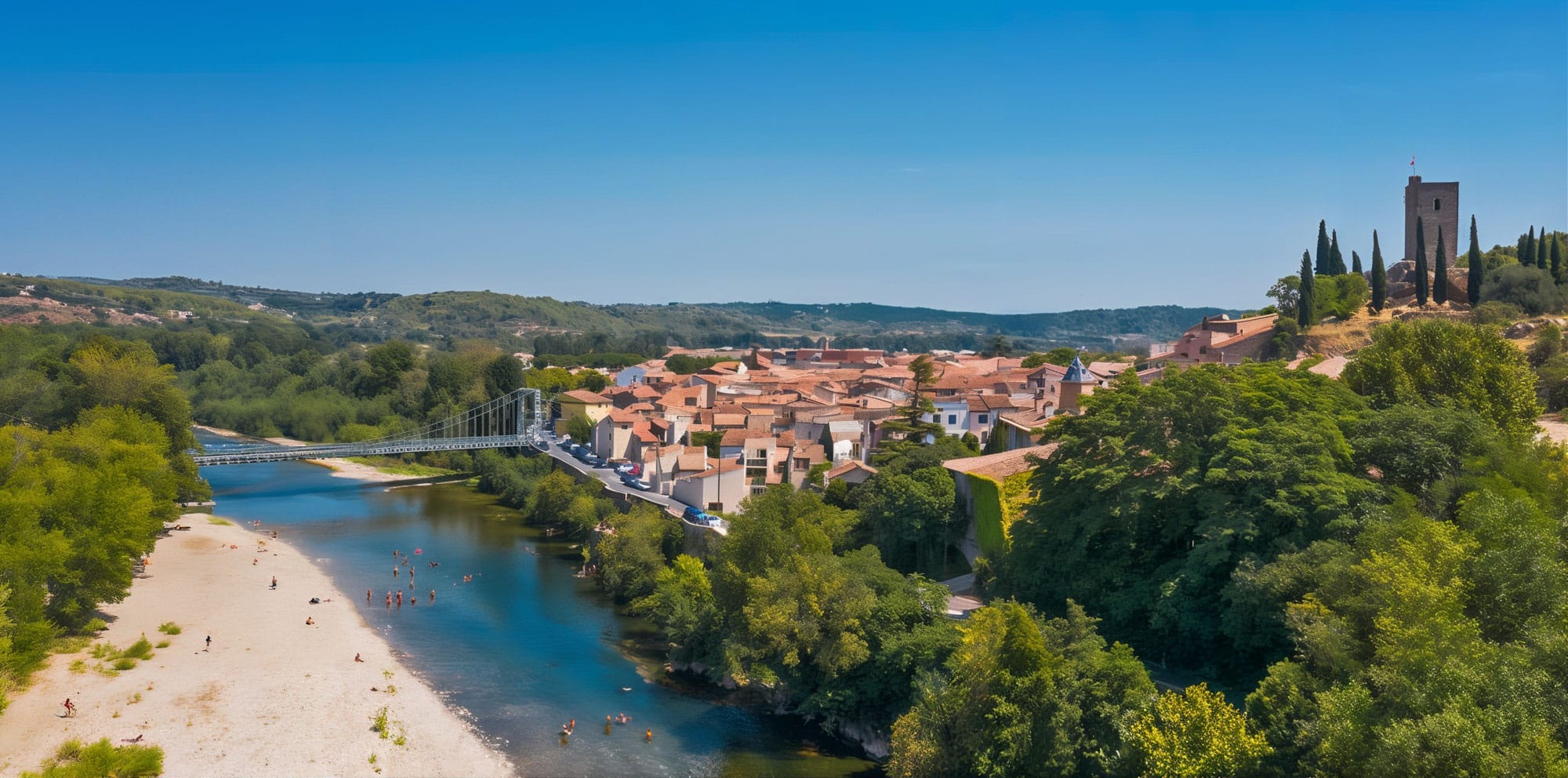 photo camping la plage de l'orb